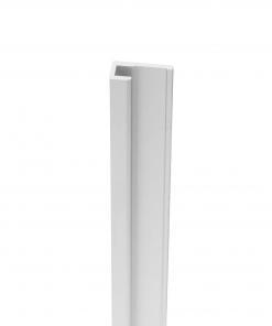 PlateART Aluminium Abschlussprofil für 3mm Duschrückwände, Küchenrückwände und Wandverkleidungen