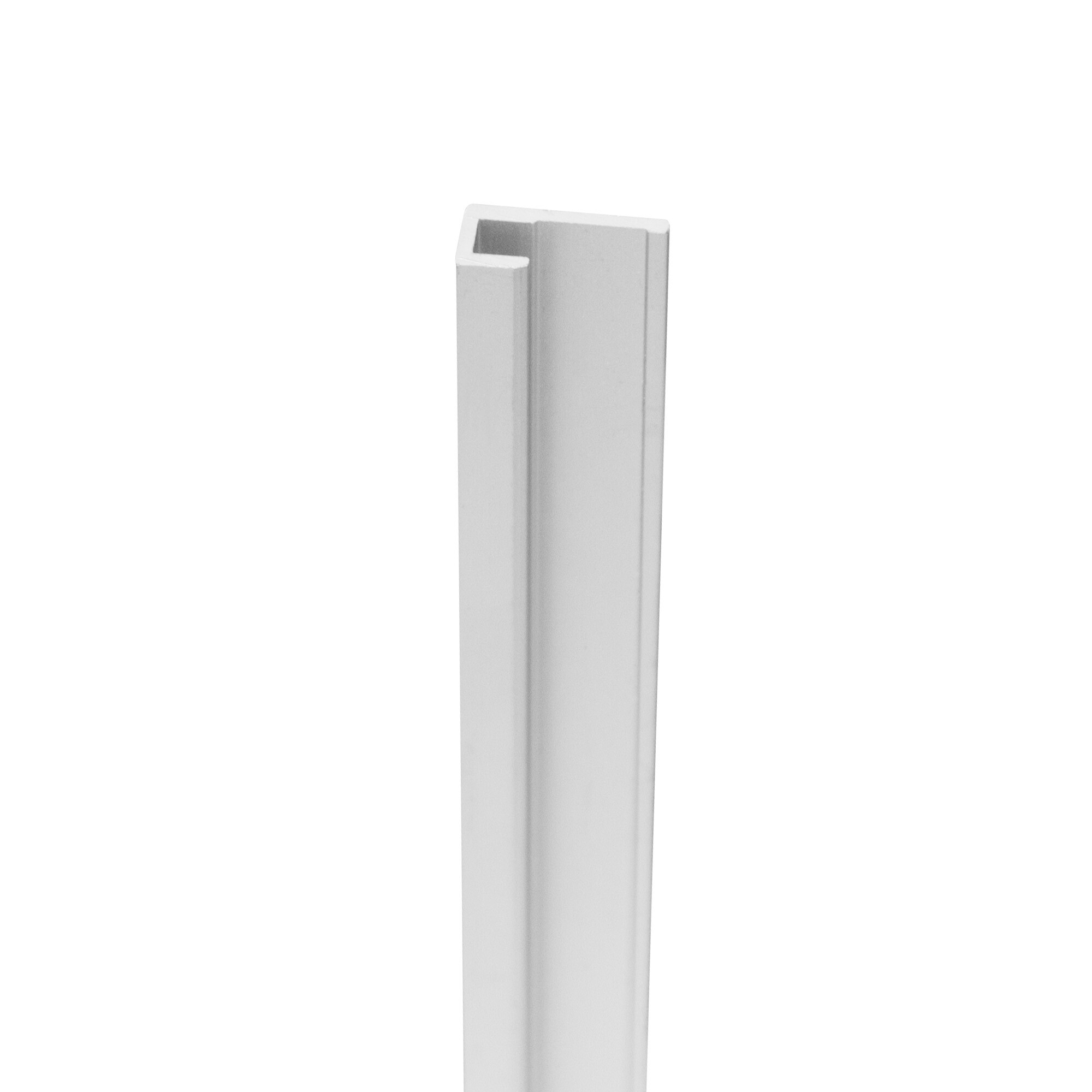 PlateART Aluminium Abschlussprofil für 3mm Duschrückwände, Küchenrückwände und Wandverkleidungen
