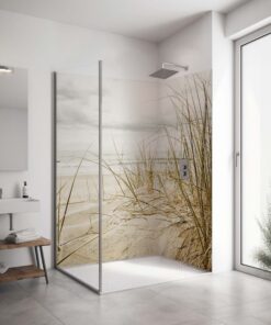 PlateART Eck Duschrückwand “Dünenblick am Meer” Dusche_2023_MAR_05_18