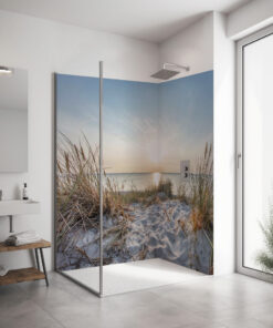 PlateART Eck Duschrückwand Nordsee MAR_48_22