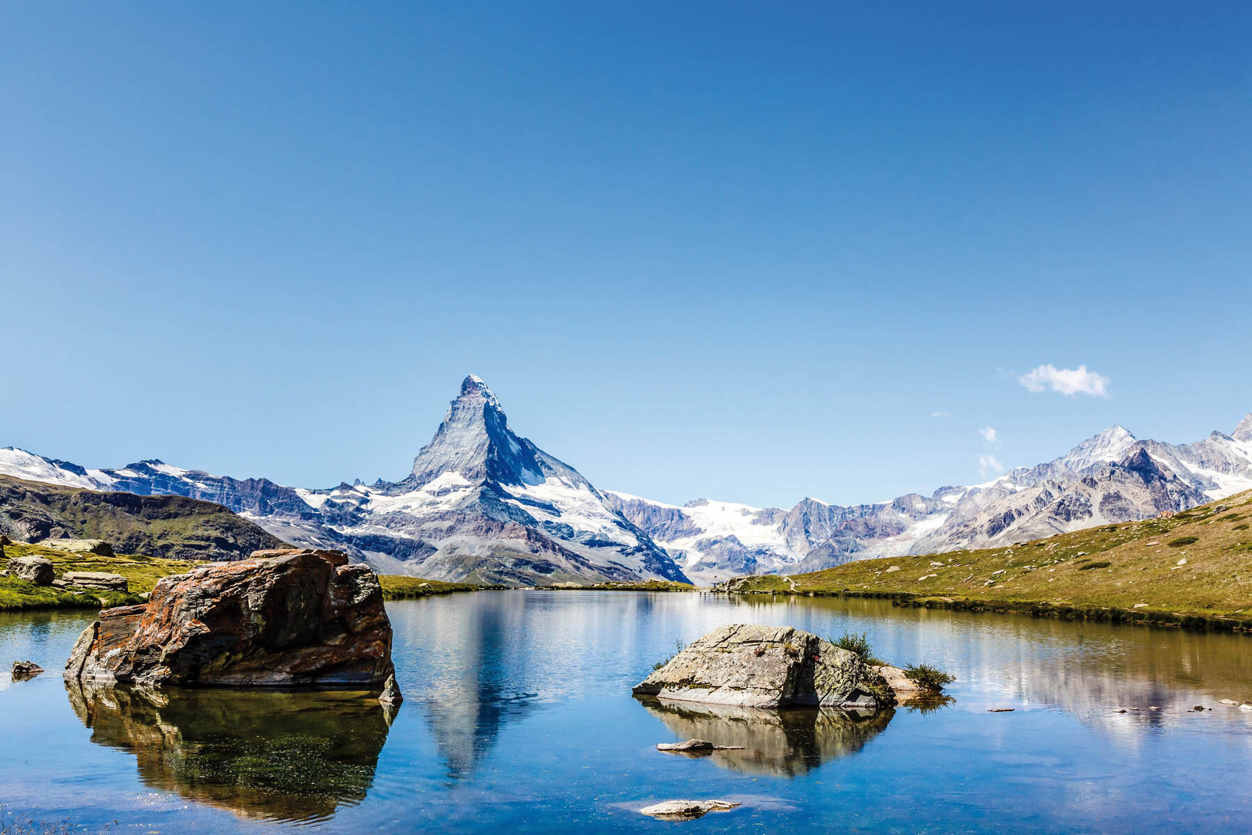 PlateART Duschrückwand Küchenrückwand Wandverkleidung Bergsee