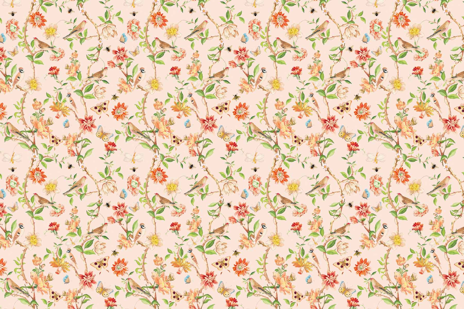 PlateART Duschrückwand Küchenrückwand Wandverkleidung PlateARTIST Motiv vintage floral verspielt