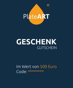 PlateART Wertgutschein 500,-€